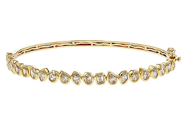 F293-17047: BANGLE 1.65 TW FANCY CUT DIAS
