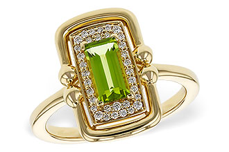 F293-17920: LDS RG .72 PERIDOT .84 TGW (8x4MM PER)