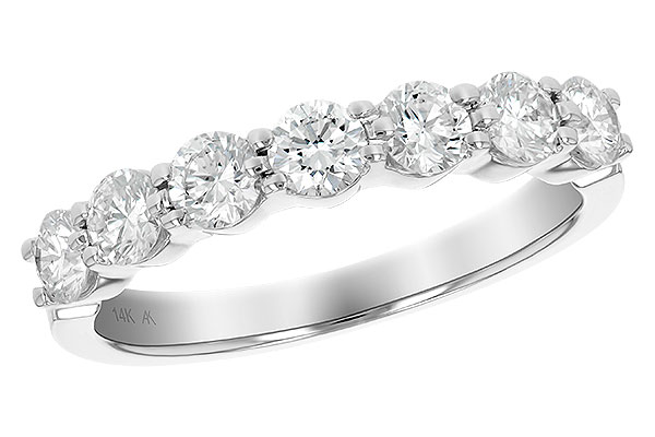 G111-33438: LDS DIA WED RG 1.00 TW (7 STONES)