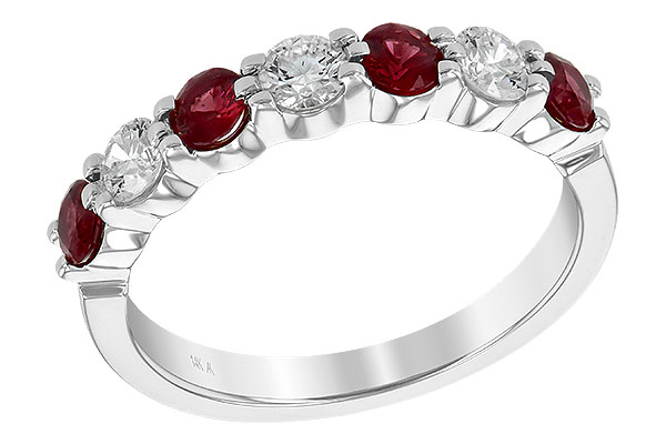 G204-06147: LDS WED RG .61 TW RUBY 1.00 TGW