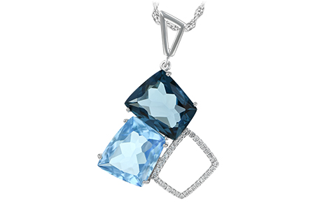 G206-79756: NECK 10.60 BLUE TOPAZ 10.73 TGW