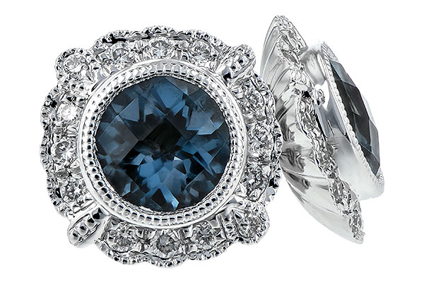 G207-66111: EARR 1.03 BLUE TOPAZ 1.17 TGW
