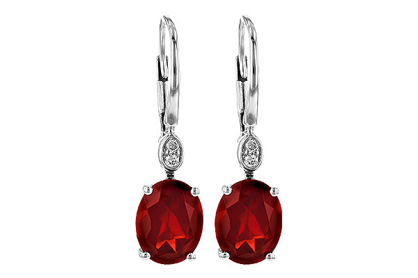 G208-63374: EARR 3.45 TW GARNET 3.50 TGW (9x7MM GAR)
