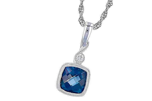 G292-18820: NECK 1.05 LONDON BLUE TOPAZ 1.07 TGW