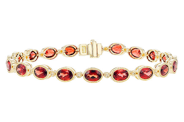 G292-20693: BRACELET 9.22 TW GARNET 9.26 TGW