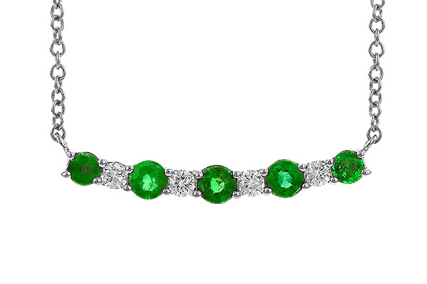 G292-26129: NECK .43 TW EMERALD .55 TGW
