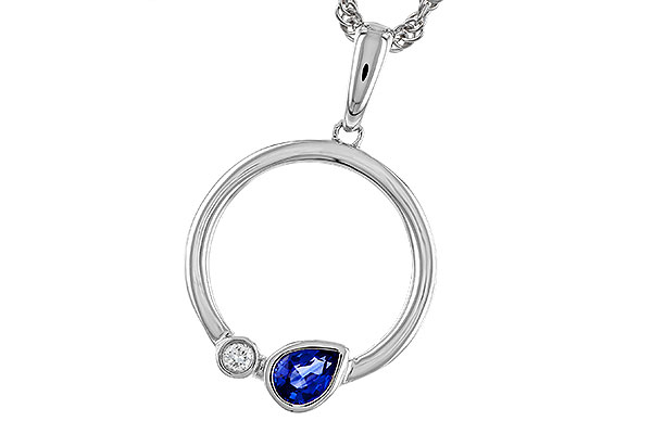 G293-11620: NECKLACE .26 SAPPHIRE .28 TGW
