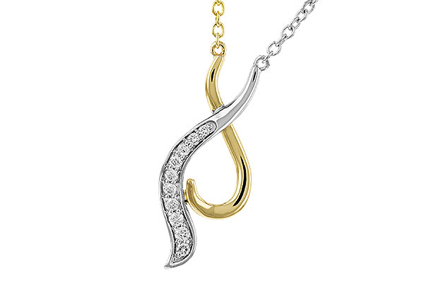 G293-14329: NECKLACE .10 TW (18")