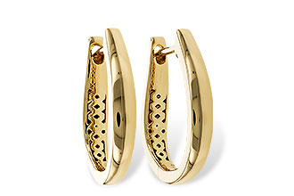 G293-15256: GOLD EARRINGS (17MM)