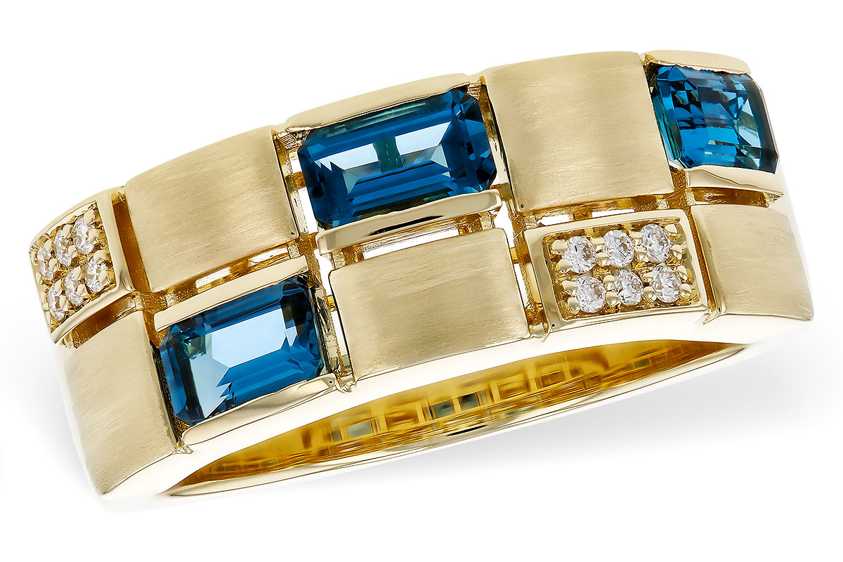 G293-16156: LDS RG .94 LONDON BLUE TOPAZ 1.00 TGW