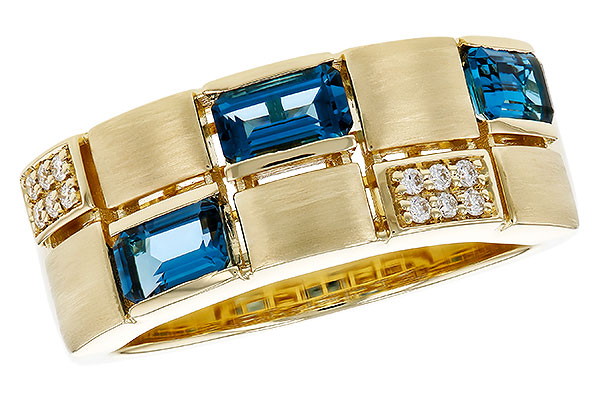 G293-16156: LDS RG .94 LONDON BLUE TOPAZ 1.00 TGW