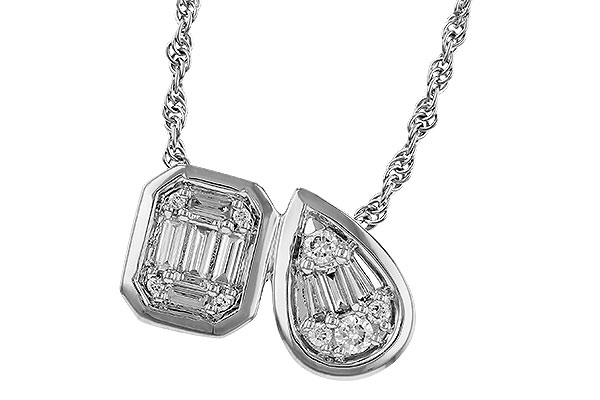 G293-17056: NECKLACE .17 BAG .25 TW