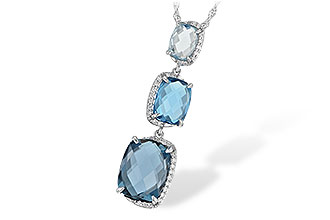 H206-79783: NECK 8.71 BLUE TOPAZ 8.89 TGW