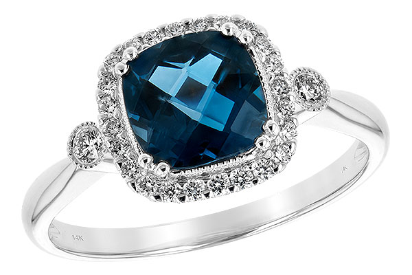 H207-65202: LDS RG 1.62 LONDON BLUE TOPAZ 1.78 TGW (7MM LBT)
