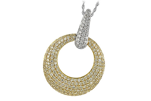 H207-67074: NECK 1.64 YELLOW DIAS 1.90 TW