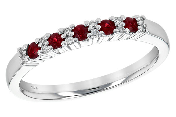 H208-56174: LDS WED RG .22 RUBY .29 TGW