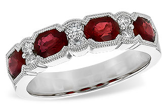 H208-57065: LDS WED RG 1.66 RUBY 1.84 TGW (5x4MM RUBY)