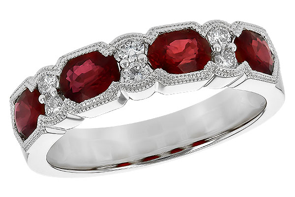 H208-57065: LDS WED RG 1.66 RUBY 1.84 TGW (5x4MM RUBY)