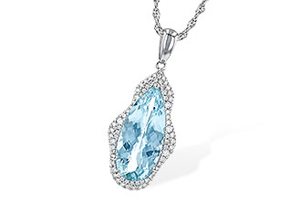 H208-60665: NECK 3.97 AQUAMARINE 4.20 TGW
