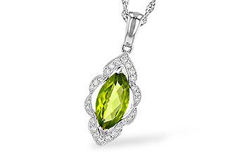 H208-60702: NECK .94 PERIDOT 1.05 TGW