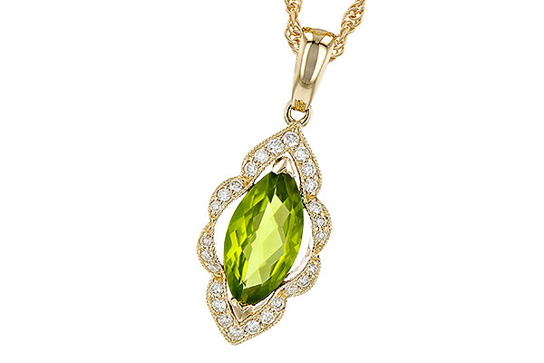 H208-60702: NECK .94 PERIDOT 1.05 TGW