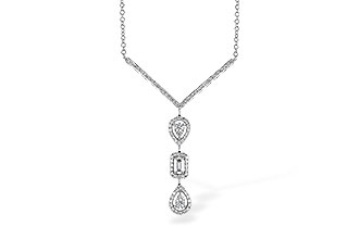 H291-31574: NECK .04 BAGUETTE .50 TW