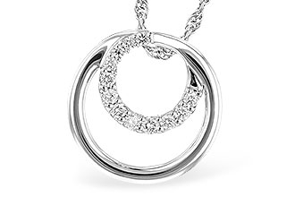 H291-34329: NECKLACE .15 TW