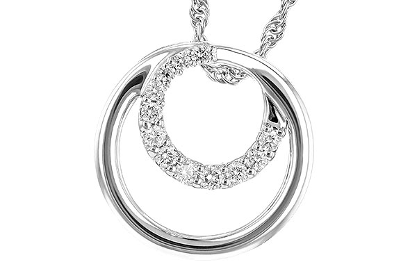 H291-34329: NECKLACE .15 TW