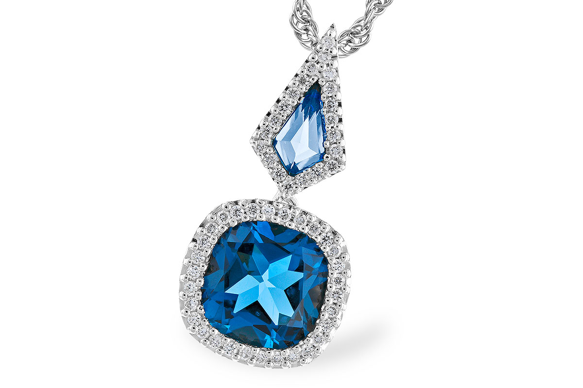 H292-22465: NECK 2.24 TW LONDON BLUE TOPAZ 2.40 TGW