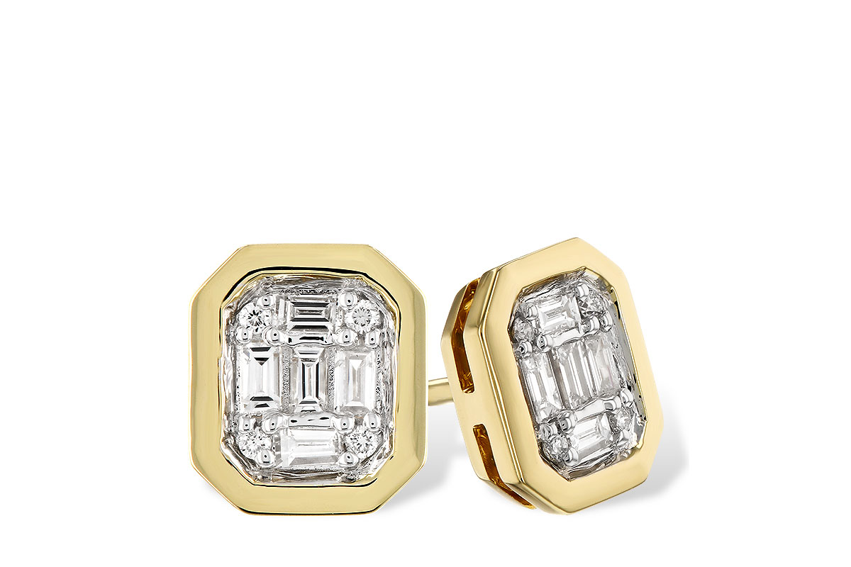 H292-26147: EARRINGS .13 BAG .16 TW