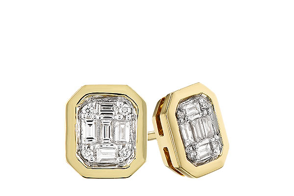 H292-26147: EARRINGS .13 BAG .16 TW