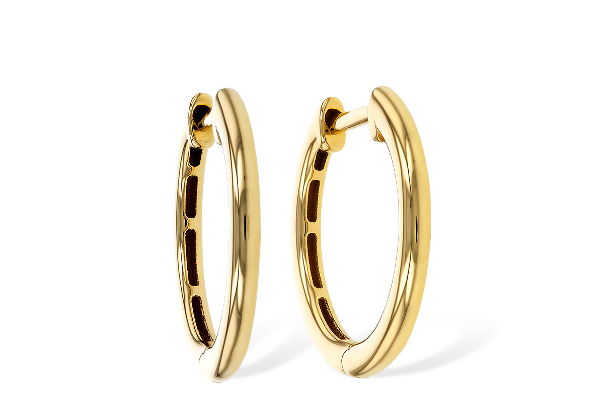 H293-17011: GOLD EARRINGS (16MM)