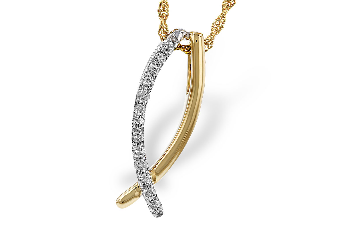 H293-17020: NECKLACE .25 TW