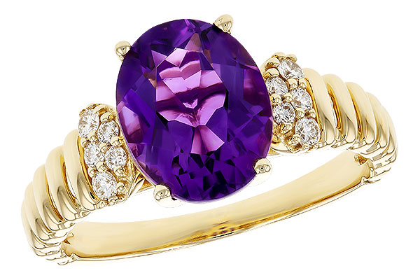 H294-00656: LDS RG 2.12 AMETHYST 2.26 TGW (10x8MM AMY)