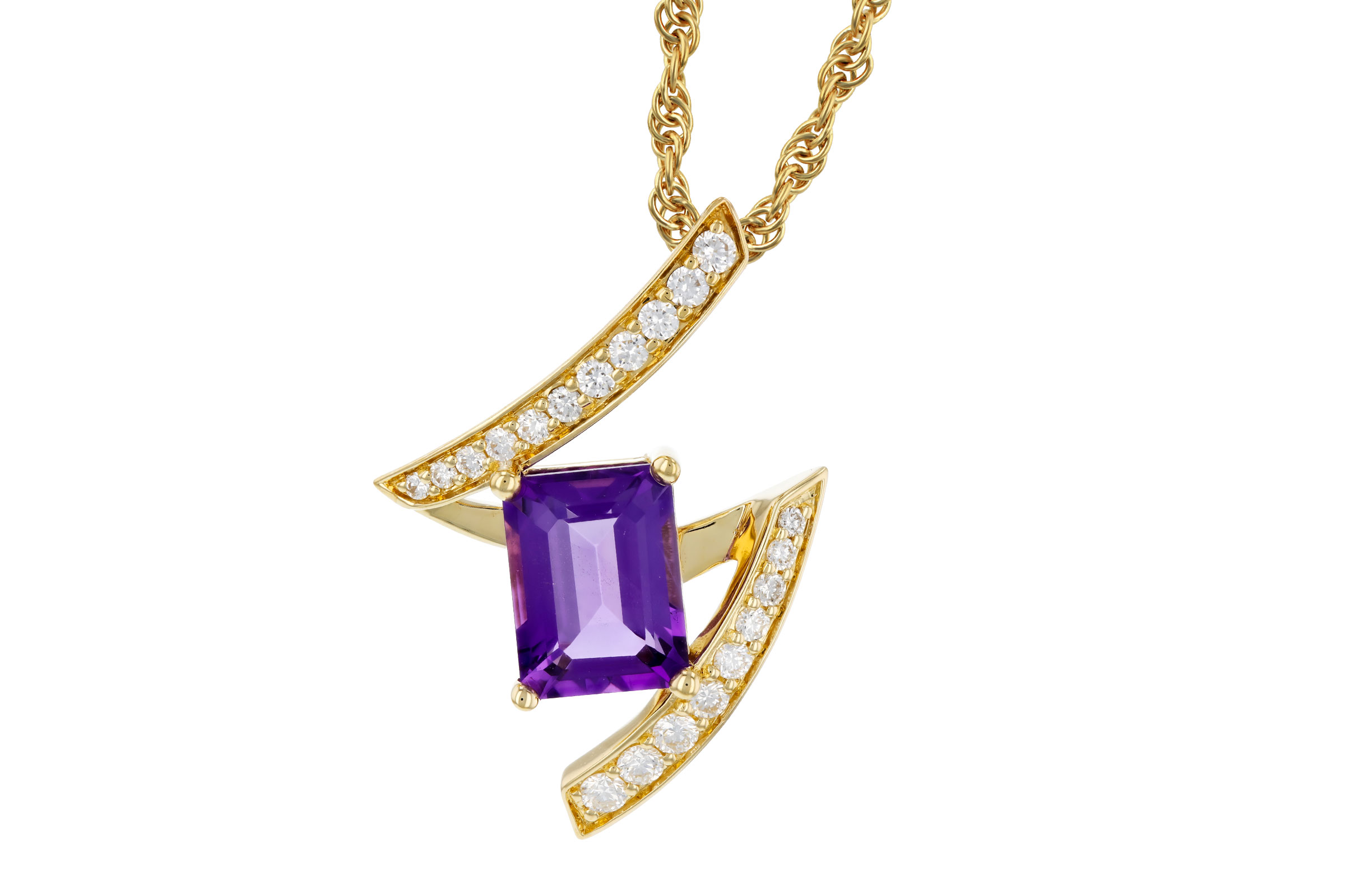 H294-03420: NECKLACE 1.36 AMETHYST 1.56 TGW (8x6MM AMY)