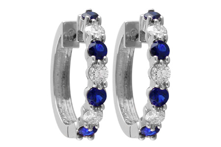 K019-48838: EARRINGS 1.30 SAPH 2.08 TGW