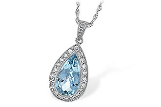 K024-08892: NECKLACE 2.20 AQUA 2.55 TGW