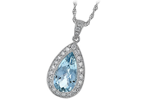 K024-08892: NECKLACE 2.20 AQUA 2.55 TGW