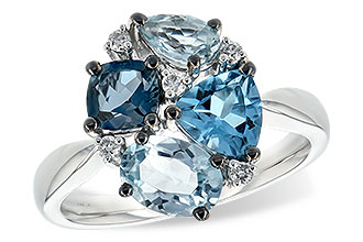 K207-65183: LDS RG 2.57 BLUE TOPAZ 2.65 TGW