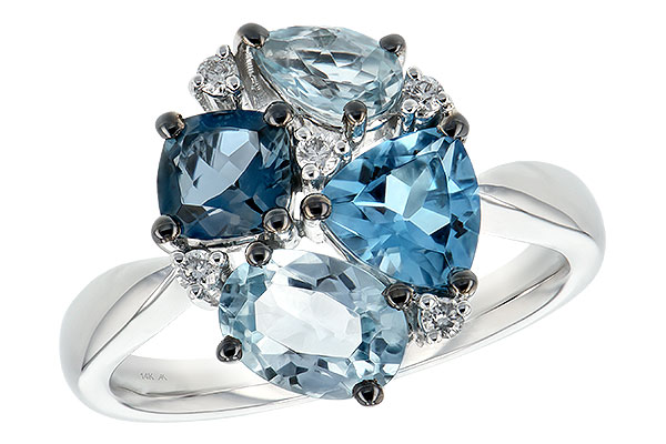 K207-65183: LDS RG 2.57 BLUE TOPAZ 2.65 TGW