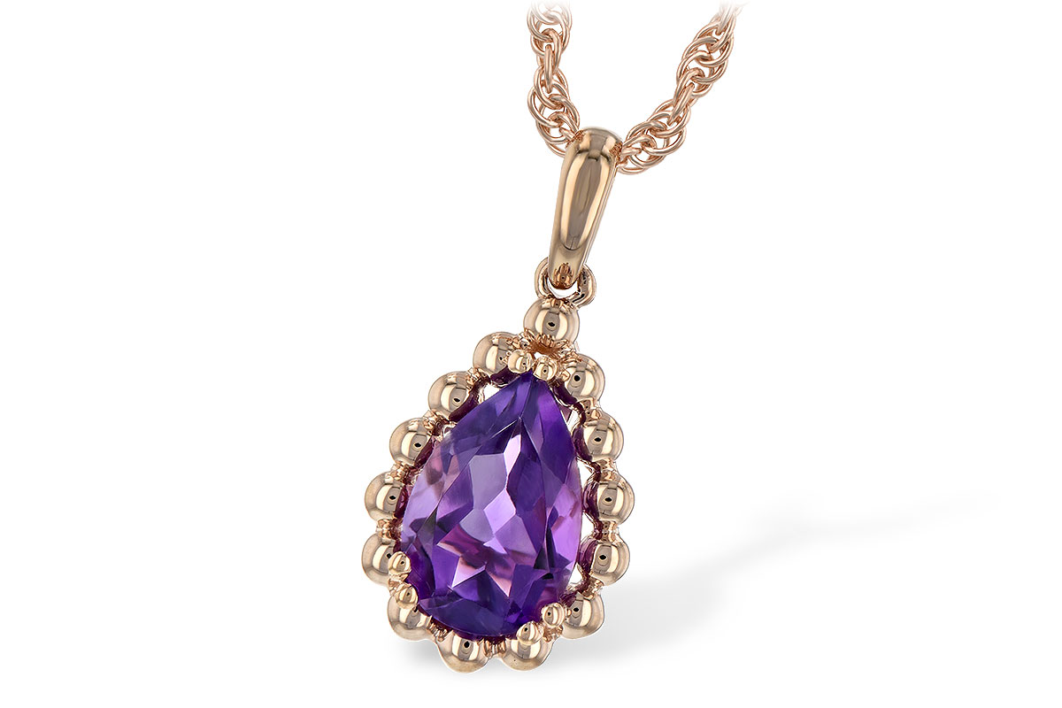 K207-67974: NECKLACE 1.06 CT AMETHYST