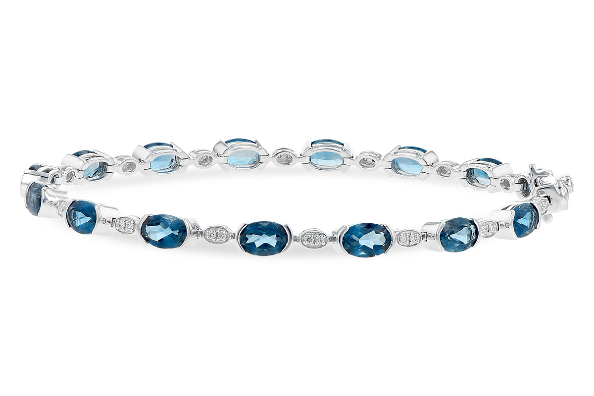 K208-60720: BRACELET 7.20 LONDON BLUE TOPAZ 7.36 TGW