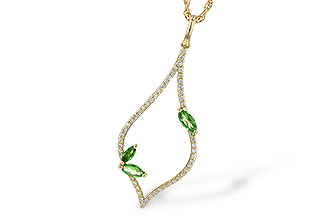 K208-61620: NECK .35 GREEN GARNET .55 TGW