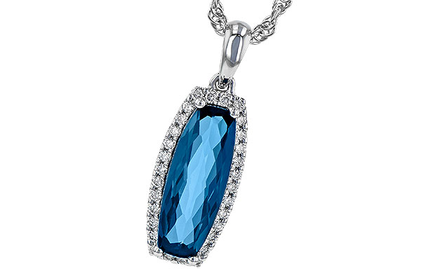 K208-62456: NECK 1.58 LONDON BLUE TOPAZ 1.70 TGW