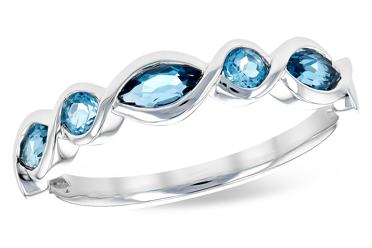 K291-30683: LDS RG .60 TW BLUE TOPAZ