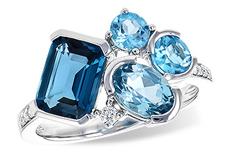 K291-34311: LDS RG 3.08 BLUE TOPAZ TW 3.15 TGW