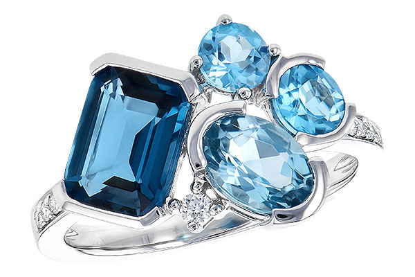 K291-34311: LDS RG 3.08 BLUE TOPAZ TW 3.15 TGW