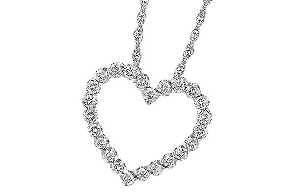 K291-34338: NECKLACE .50 TW