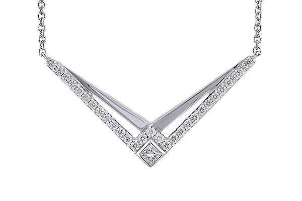 K291-35229: NECKLACE .22 TW