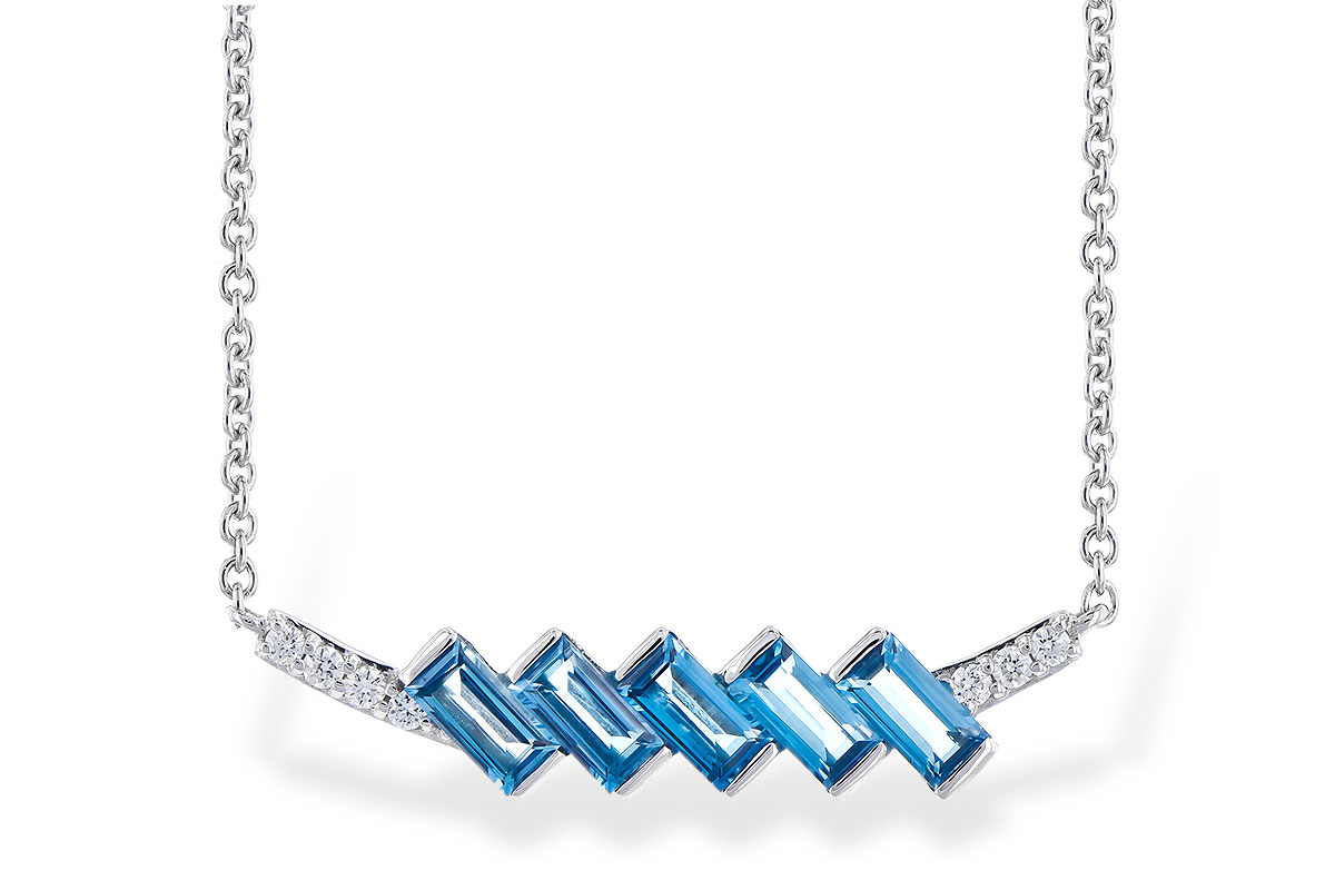 K291-35247: NECK .75 LONDON BLUE TOPAZ .80 TGW